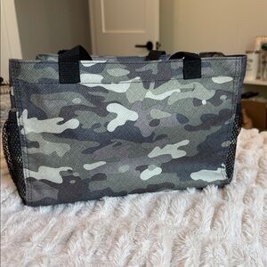 Camo Crosshatch All In Organizer Tote